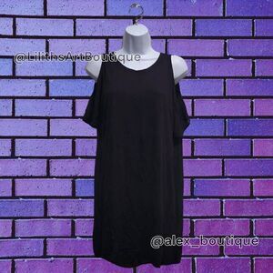 H&M Cold Shoulder Back Mesh Shirt dress